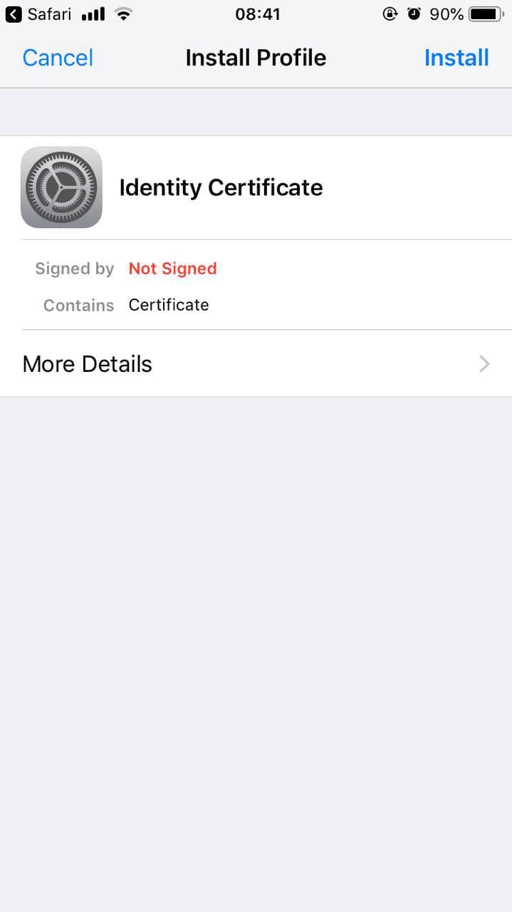 Certman: iphone identity