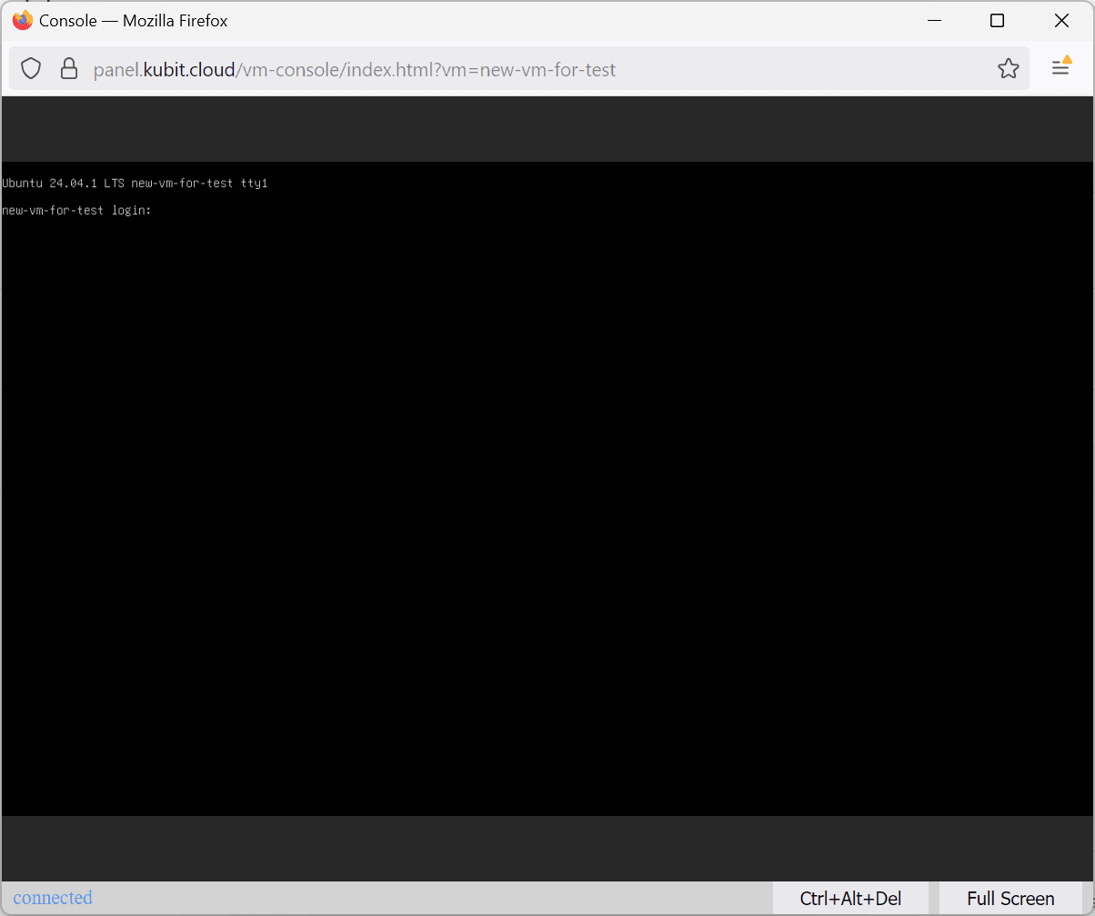 VMs: console