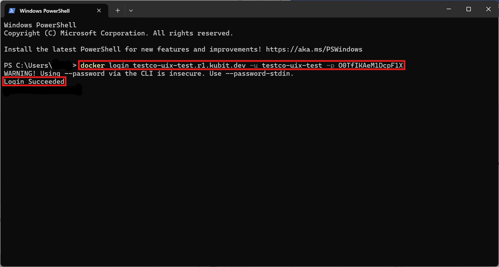 App Install: docker-cli-login
