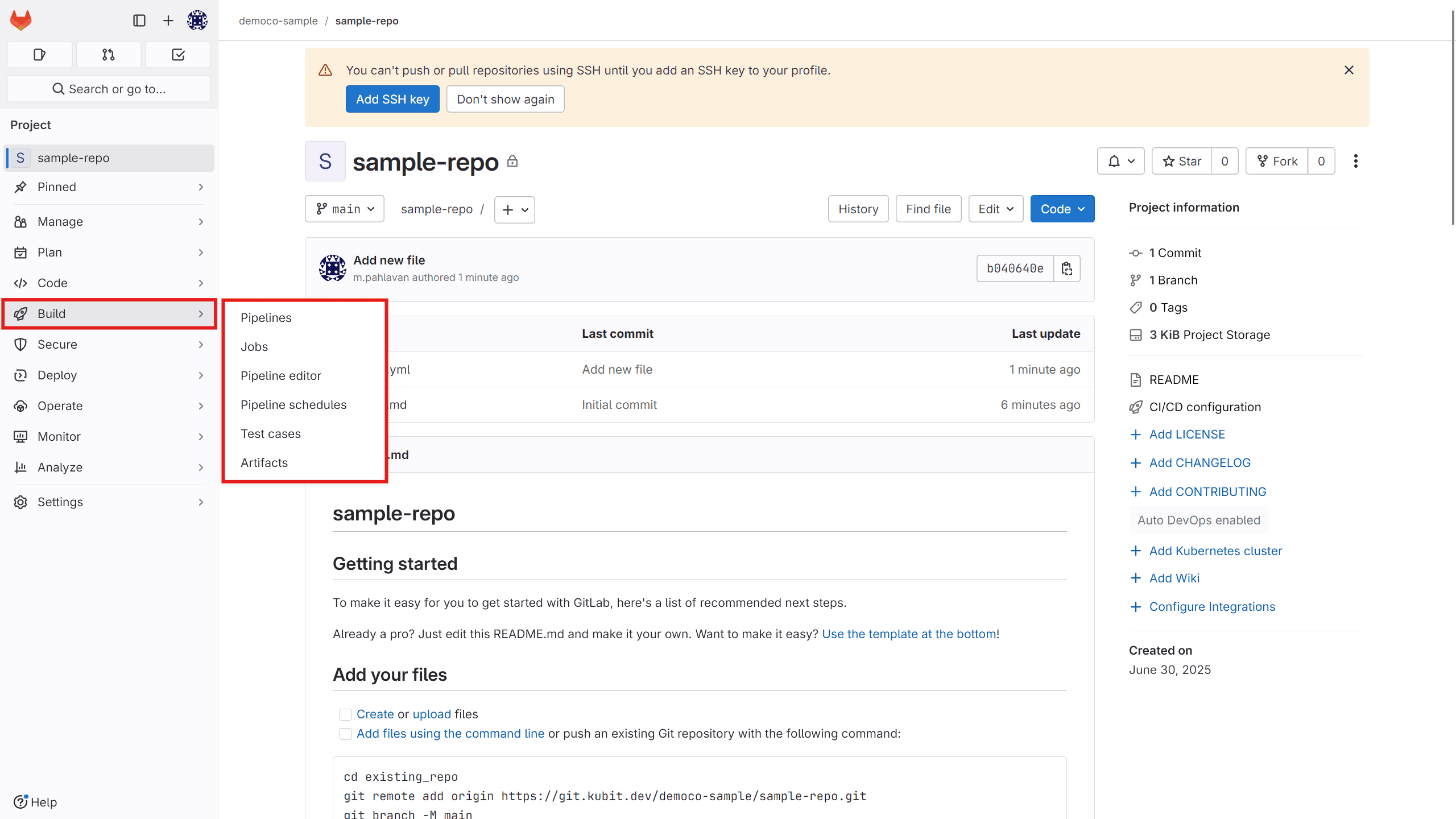 App Insatall: gitlab-runner-specs
