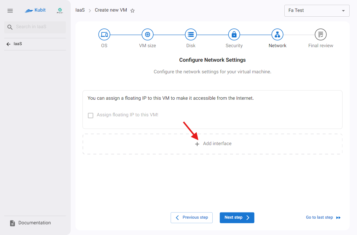 VM: add network