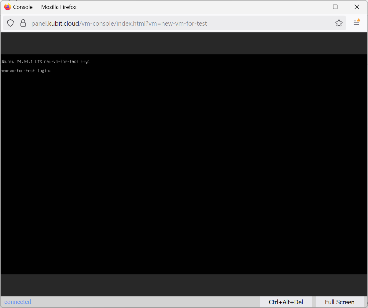 VMs: console