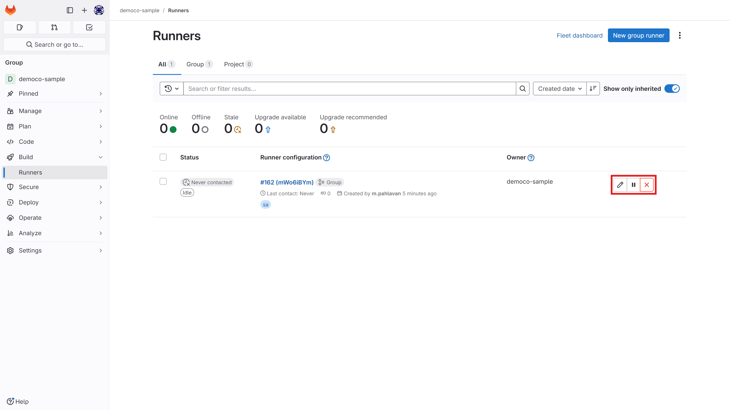 App Insatall: gitlab-runner-runner-options