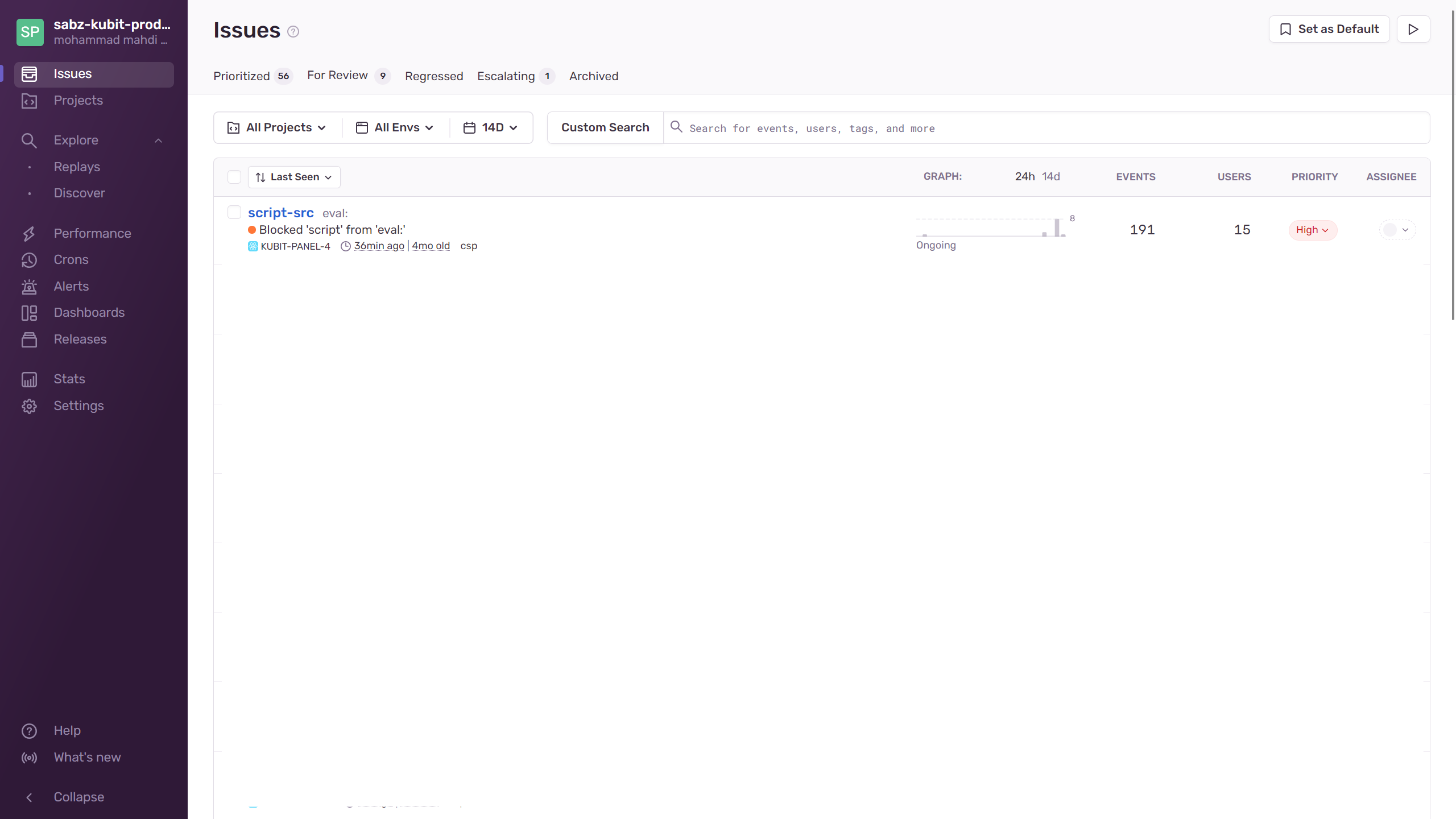 App Install: sentry-insatall
